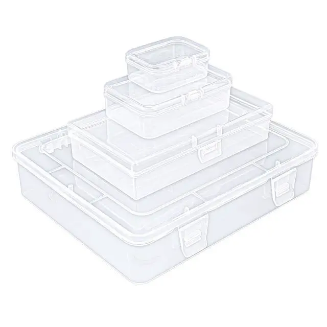 Alt view image 2 of 6 - 7 Pieces Mixed Sizes Rectangular Storage Box Containers
