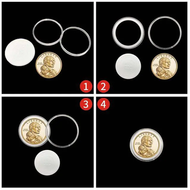 Alt view image 6 of 7 - 240 Pieces 30mm Coin Capsules Coin Holders for Collectors, with Foam Gasket and Plastic Storage Organizer Box, 5 Sizes (17/20/25/27/30mm) Coin Case for Coin Collection Supplies