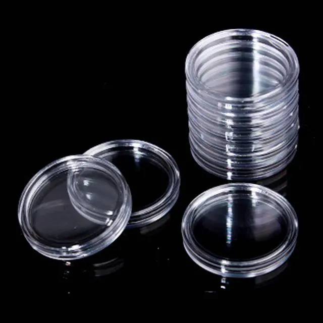 Alt view image 7 of 7 - 240 Pieces 30mm Coin Capsules Coin Holders for Collectors, with Foam Gasket and Plastic Storage Organizer Box, 5 Sizes (17/20/25/27/30mm) Coin Case for Coin Collection Supplies