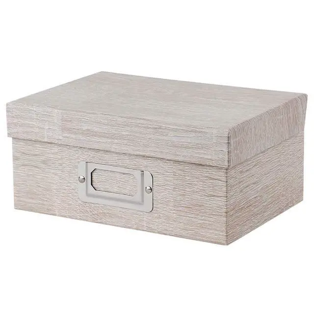 Alt view image 4 of 6 - Photo Boxes with Lids - 4 in 1 Set Waterproof Storage Boxes with Handles - Decorative Multiple Size Storage Bins for Clothes/Shoes/Office/Cosmetic/Books