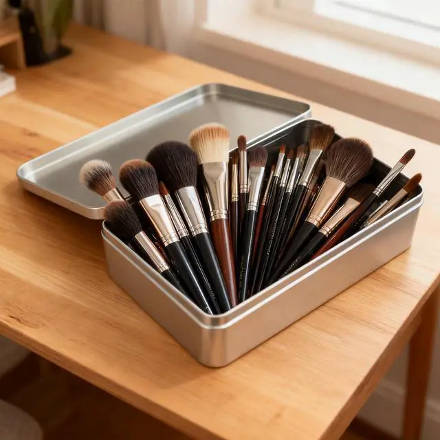 Alt view image 5 of 7 - 4 Pieces Mixed Sizes Rectangular Empty Tin Box Containers, Silver