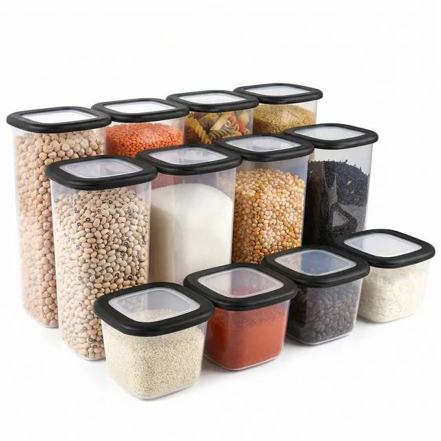 Main image of Airtight Storage Containers with Lids, Set of 12 Storage Containers, Kitchen Storage Boxes, Food Storage Containers, BPA-Free
