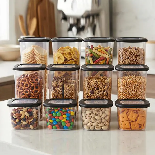 Alt view image 2 of 7 - Airtight Storage Containers with Lids, Set of 12 Storage Containers, Kitchen Storage Boxes, Food Storage Containers, BPA-Free