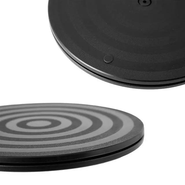Alt view image 4 of 4 - 8 Inch Heavy Duty Rotating Swivel Stand - 360 Degree Rotating Lazy Susan Base with Steel Ball Bearings for Model Base/Rotating Plants/Crafts Stand Monitor/TV/Monitors/Potted Plants, Black