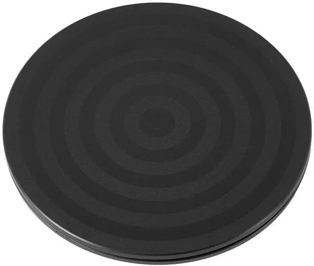 Main image of 8 Inch Heavy Duty Rotating Swivel Stand - 360 Degree Rotating Lazy Susan Base with Steel Ball Bearings for Model Base/Rotating Plants/Crafts Stand Monitor/TV/Monitors/Potted Plants, Black
