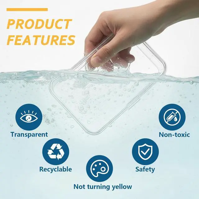 Alt view image 3 of 6 - 48/18 Pieces Clear Plastic Storage Containers with Lids, Durable Airtight Multi-Size Organization Boxes for Beads, Jewelry, Crafts & Office Supplies (Transparent Color 18 Pack)