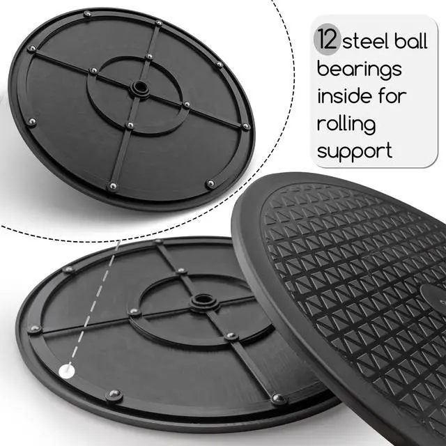 Alt view image 3 of 6 - 12 Inch Lazy Susan Turntable Heavy Duty Rotating Swivel Stand Lazy Susan with Steel Ball Bearings for Flat Panel Monitors, Computer, TV, Speakers, Bonsai, Statue, Cabinet Organizer