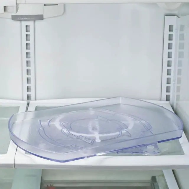 Alt view image 2 of 7 - Smart Spin Rotating Refrigerator Organizer - Use This Lazy Susan as a Rotating Spice Rack, Condiment Organizer, Cabinet Organizer or for Kitchen, Panty or Fridge Organization and Storage, Clear