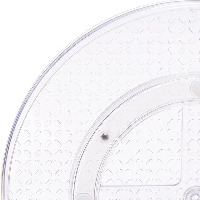 Alt view image 6 of 6 - 2 Tier Lazy Susan Turntable Organizer for Condiments, 12" Diameter, Clear