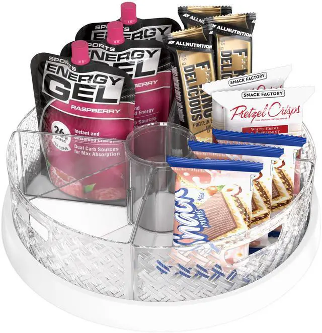 Main image of 12-Inch Lazy Susan Turntable w/Removable Bins & Dividers