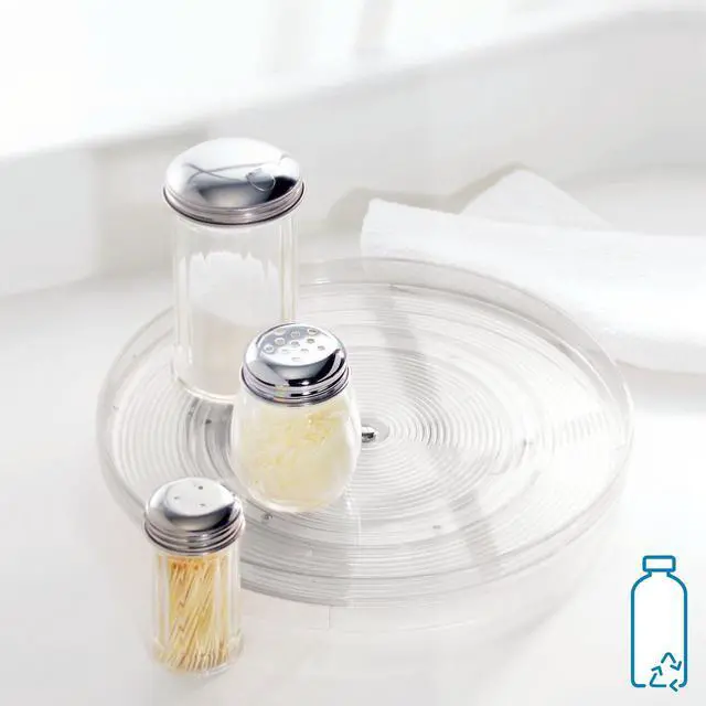 Alt view image 4 of 5 - Plastic Lazy Susan Turntable Organizer, Clear