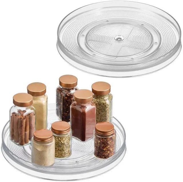 Main image of 11-Inch Round Lazy Susan Organizer, Set of 2, Clear