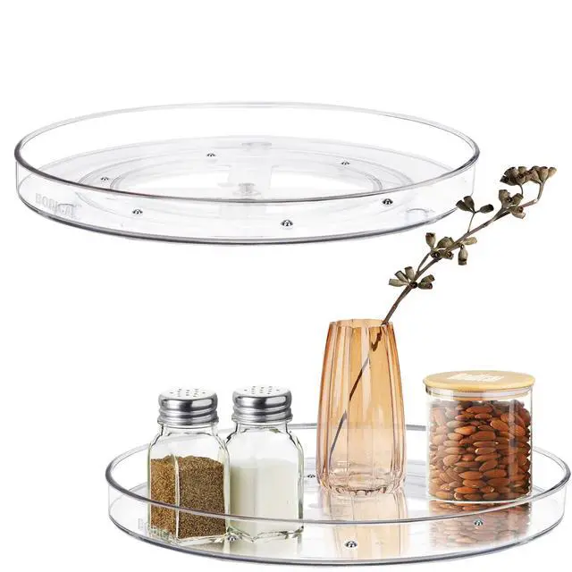 Alt view image 7 of 7 - 2 Pack Lazy Susan Organizer,10.6" Turntable Organizer for Pantry