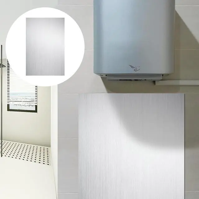 Alt view image 4 of 6 - 1 Pcs Hand Dryer Wall Splash Guard with Adhesive 23.62 x 15.75 Inch