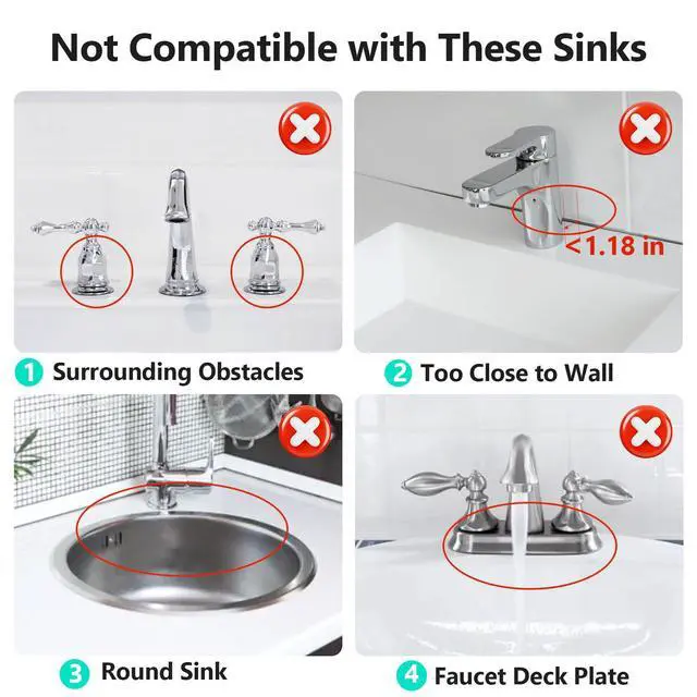 Alt view image 4 of 7 - 24 Inch Longer Faucet Mat for Kitchen Sink, 5° Slope Fast Self-draining, Kitchen Sink Splash Guard Silicone Sink Faucet Mat Splash Guard Kitchen Sink Area Tidy Splash Faucet Guard Draining Mat