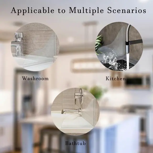 Alt view image 5 of 7 - Shower Splash Guard Set, Transparent