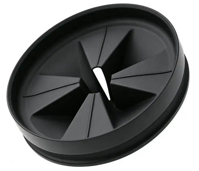 Main image of 3 3/8" Garbage Disposal Splash Guard, QCB-AM Sink Baffle Replacement for InSinkErator Evolution Series, Upgraded Removable Quiet Collar Drain Plugs, Garbage Disposer Accessories, Black