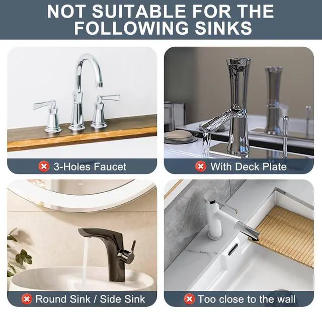 Alt view image 3 of 7 - Silicone Sink Splash Guard Behind Faucet, Faucet Mat Backsplash Guard Black
