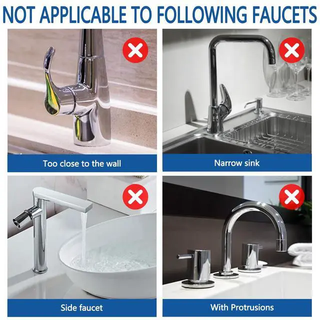 Alt view image 6 of 6 - Kitchen Sink Splash Guard Gen2-30" x 6'' Silicone Sink Mat Splash Guard fit for Countertop, Bathroom,Farmhouse,RV