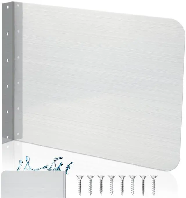 Main image of 15 x 12 Inch Stainless Steel Sink Splash Guard