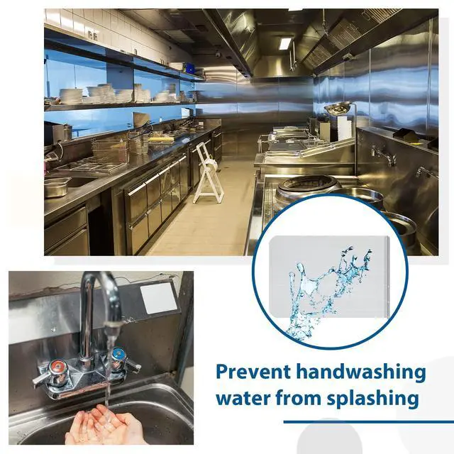 Alt view image 7 of 7 - 15 x 12 Inch Stainless Steel Sink Splash Guard