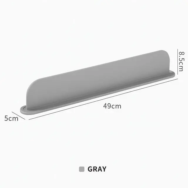 Alt view image 3 of 7 - AMSHI Silicone Sink Splash Guard 19.3 Faucet Water Barrier Shield, No Glue No Tools Required, BPA-Free Waterproof Faucet Protector for Kitchen & Bathroom Countertop, Gra