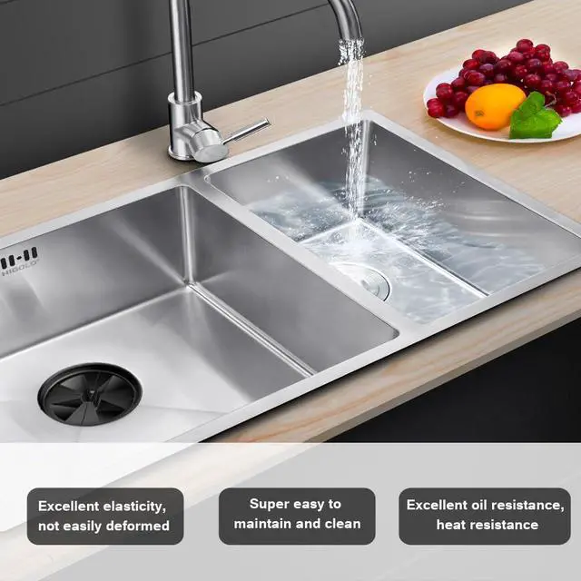Alt view image 3 of 7 - Sink Baffle 3 3/8" QCB-AM Replacement for InSinkErator Evolution Series, Garbage Disposal Splash Guards Removable Quiet Collar Drain Plugs, Garbage Disposer Accessories
