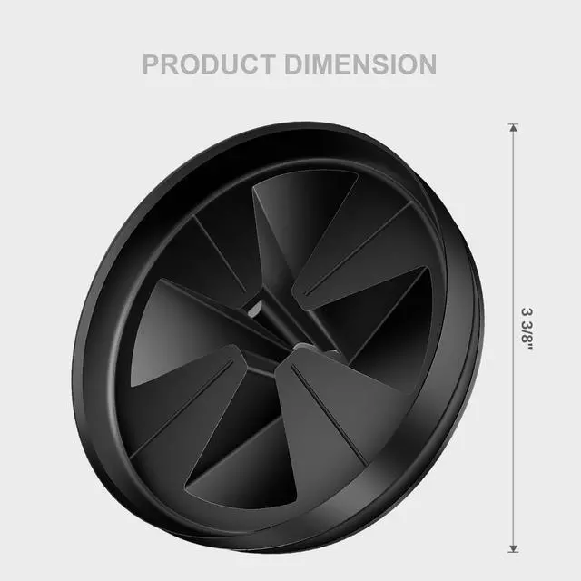 Alt view image 4 of 7 - Sink Baffle 3 3/8" QCB-AM Replacement for InSinkErator Evolution Series, Garbage Disposal Splash Guards Removable Quiet Collar Drain Plugs, Garbage Disposer Accessories