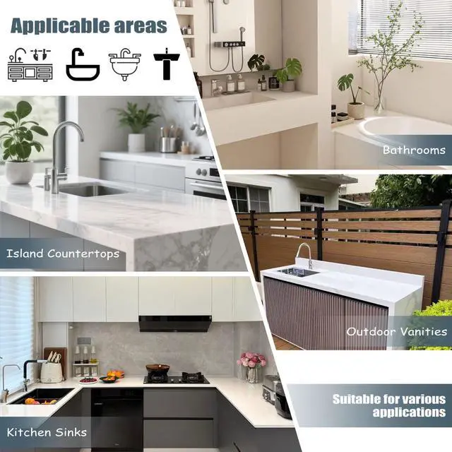 Alt view image 6 of 7 - Faucet Mat For Kitchen SinkSink stone quick dry around faucet,Stone Faucet Mat for Kitchen Sink Splash Guard Sinks Stones Quick Dry Around Faucets Stones Drying Mats Bathroom(23.6"×3.9")