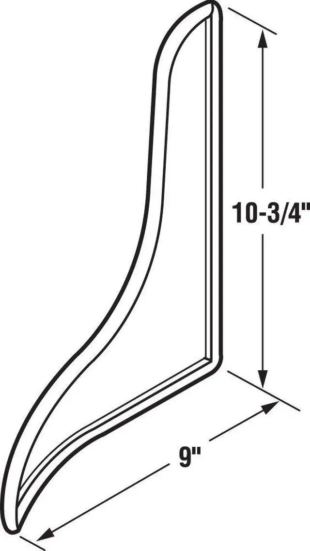 Alt view image 2 of 5 - M 6086 Bath Tub Splash Guard, 9 in. x 10-3/4 in., Plastic, White