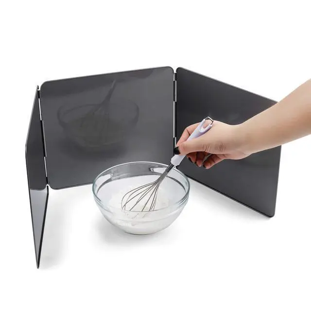 Alt view image 3 of 7 - Splatter Shield, 3 Sided Frying Splatter Guard For Stove Top