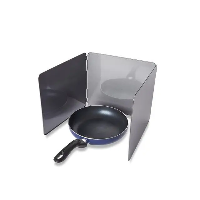Alt view image 4 of 7 - Splatter Shield, 3 Sided Frying Splatter Guard For Stove Top