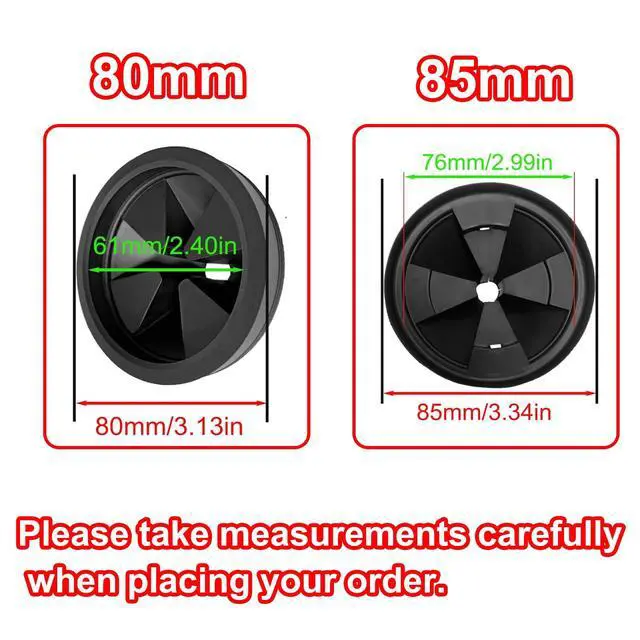 Alt view image 3 of 7 - 3 1/8 Inch Garbage Disposal Sink Baffle Splash Guard, Quiet Collar, Black Rubber, Perfect Fit for Insinkerator, Moen, Waste King, GE Disposer