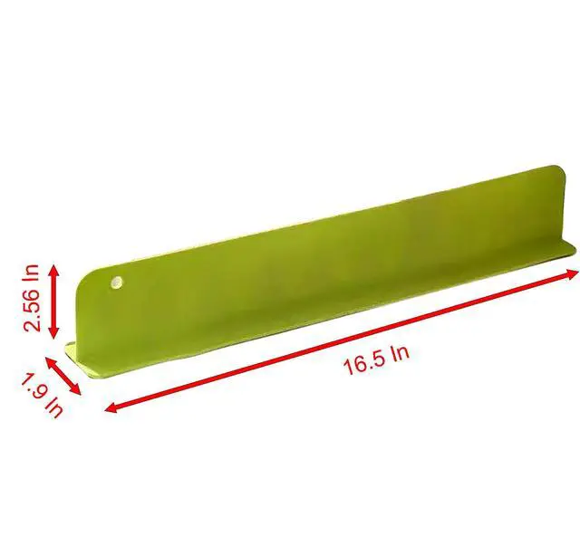 Alt view image 2 of 5 - Washbasin Water Blocking Board, 16.5 Inch x 2.56 Inch x 1.9 Inch Green Silicone Splash Guard for Home (green)