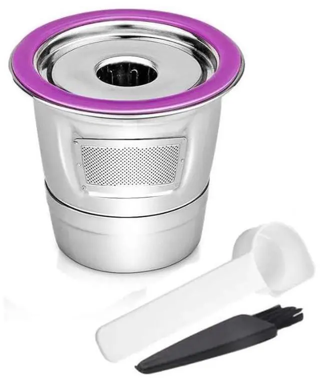 Main image of 1 Pack Reusable K Cups Coffee Filter Stainless Steel K Cup Reusable Coffee Pods Filters Compatible for Keurig 1.0 & 2.0 Coffee Makers Refillable Capsule Cup Metal Coffee Filter