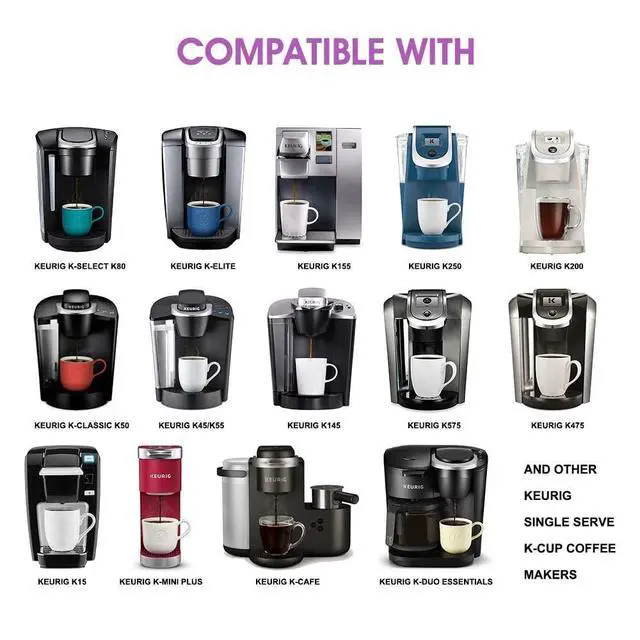 Alt view image 2 of 6 - 1 Pack Reusable K Cups Coffee Filter Stainless Steel K Cup Reusable Coffee Pods Filters Compatible for Keurig 1.0 & 2.0 Coffee Makers Refillable Capsule Cup Metal Coffee Filter