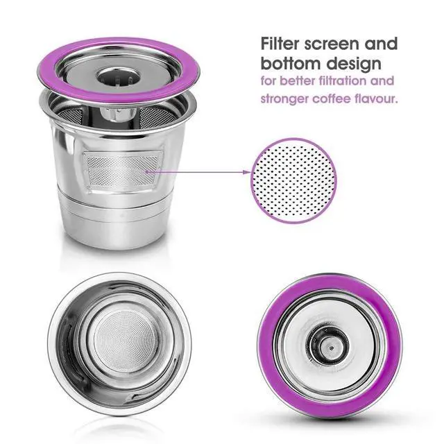 Alt view image 5 of 6 - 1 Pack Reusable K Cups Coffee Filter Stainless Steel K Cup Reusable Coffee Pods Filters Compatible for Keurig 1.0 & 2.0 Coffee Makers Refillable Capsule Cup Metal Coffee Filter