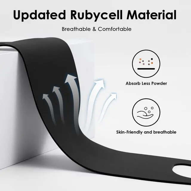 Alt view image 3 of 7 - Zero Pressure Sleep Mask - Lightweight Breathable Blockout Eye Mask for Sleeping with Ear Hanging Elastic Strap for All Sleep Positions Men Women Soft and Comfortable Black Eye Blinder Travel