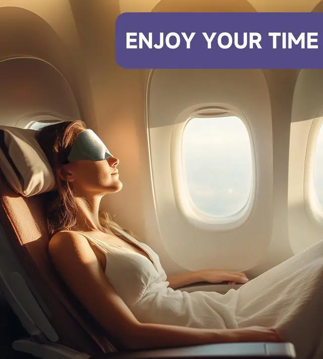 Alt view image 4 of 7 - Cotton Sleep Eye Mask, Light Blocking with Adjustable Nose Bridge