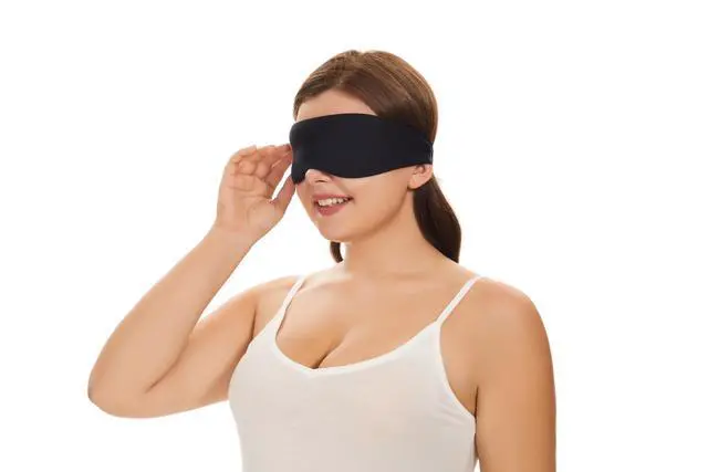 Alt view image 7 of 7 - Sleep Mask for Side Sleepers Patented Design, Cup-Shaped and Extra-Soft, 100 Blackout Eye Mask Shades Cover for Men and Women Home or Travel, Machine Washable, Black