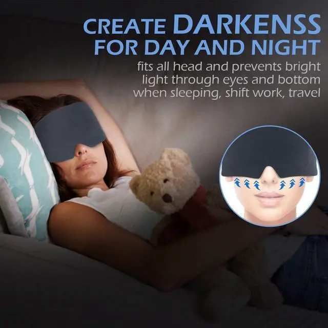 Alt view image 5 of 7 - Full Coverage Sleep Mask for Sleeping, Light Blocking Eye Mask