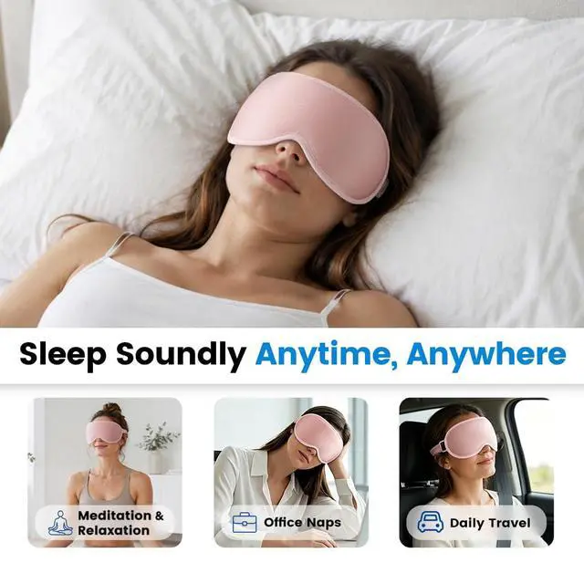 Alt view image 7 of 7 - Weighted Eye Masks for Sleep, 3D Blackout Sleep Mask for Women