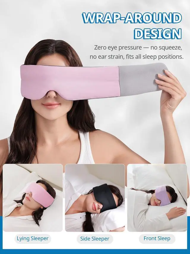 Alt view image 5 of 7 - Sleep Mask Dual-Side Blackout Eye Masks for Sleeping Men&Women