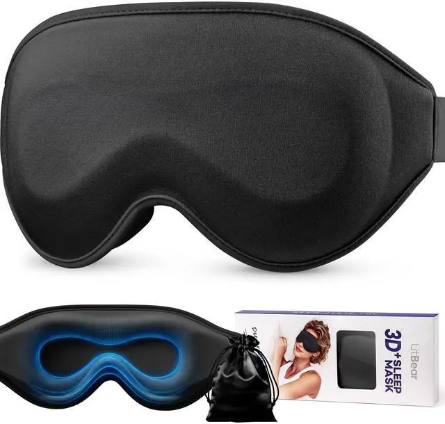 Main image of Sleep Mask for Lash Extension, Blackout Sleeping Mask for Women Men