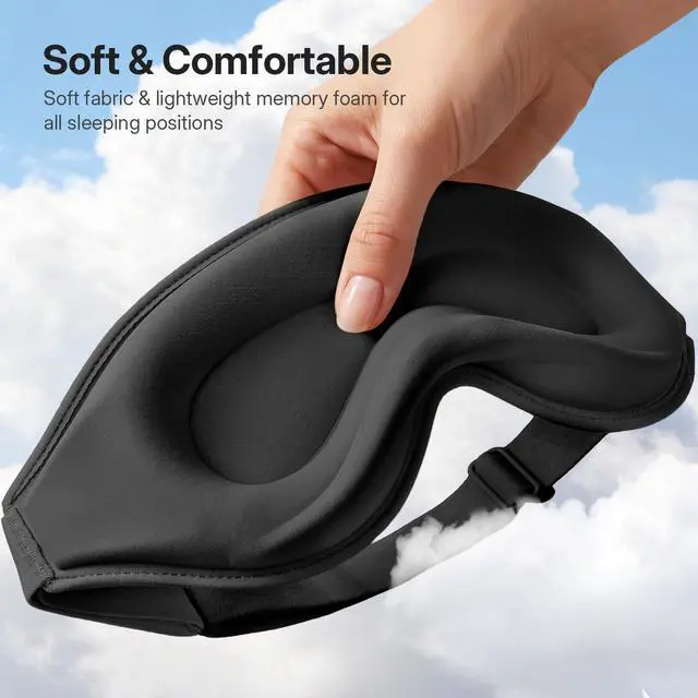 Alt view image 5 of 7 - Sleep Mask for Lash Extension, Blackout Sleeping Mask for Women Men