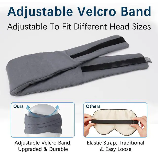 Alt view image 3 of 7 - Full Coverage Sleep Mask for Sleeping, 100% Light Blocking Eye Mask