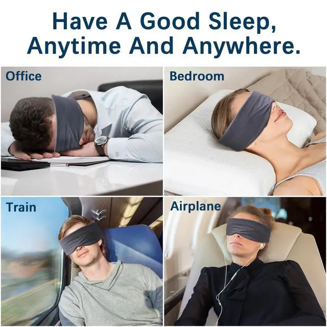 Alt view image 4 of 7 - Full Coverage Sleep Mask for Sleeping, 100% Light Blocking Eye Mask