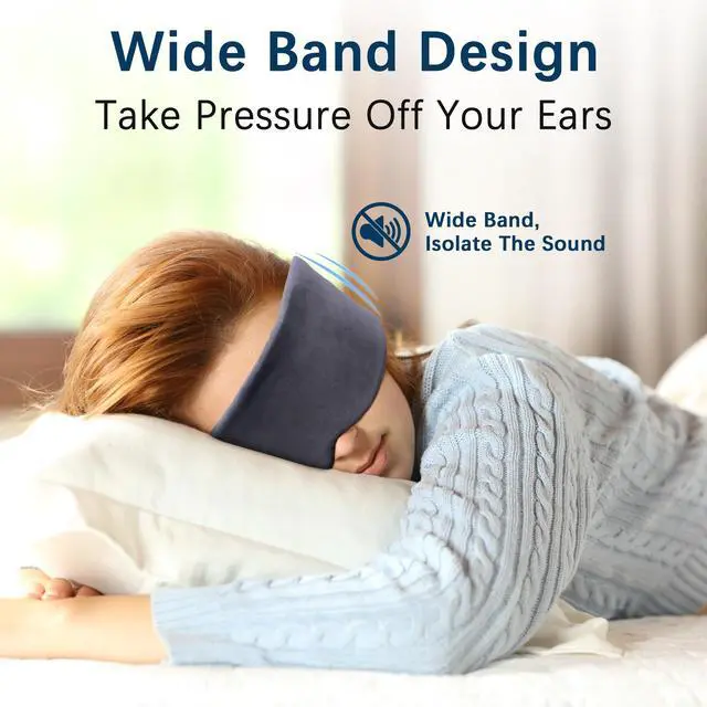 Alt view image 5 of 7 - Full Coverage Sleep Mask for Sleeping, 100% Light Blocking Eye Mask