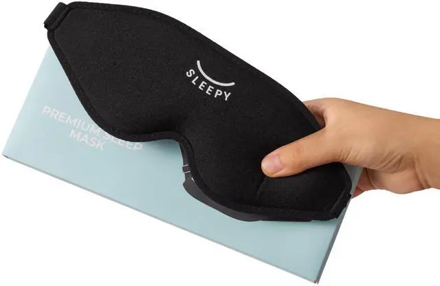 Main image of 3D Sleep Mask, Contoured Eye Mask for Sleeping 100% Blackout, Zero Pressure, Adjustable Strap, Light Blocking Eye Cover for Side Sleepers & Back Sleepers, Travel, Men and Women
