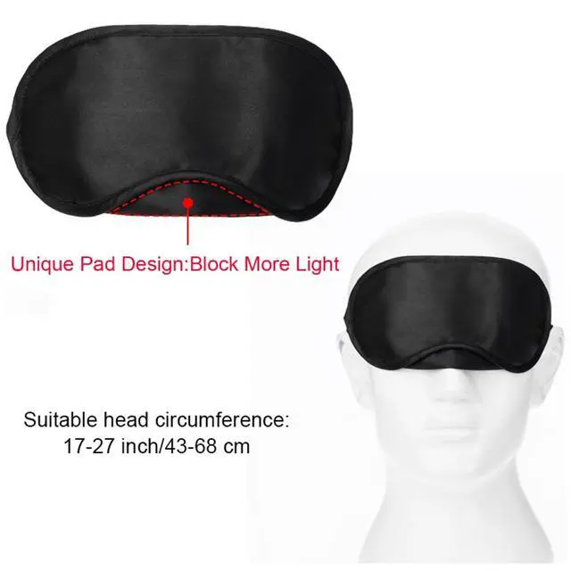 Alt view image 3 of 7 - Blindfold Eye Mask Shade Cover for Sleeping with Nose Pad, 10 Pack